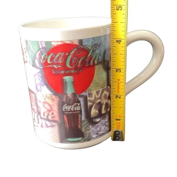 Vintage Coca-Cola 1997 Always Refreshing Collectible Retro Tiffany Look Mug HTF - Picture 10 of 10